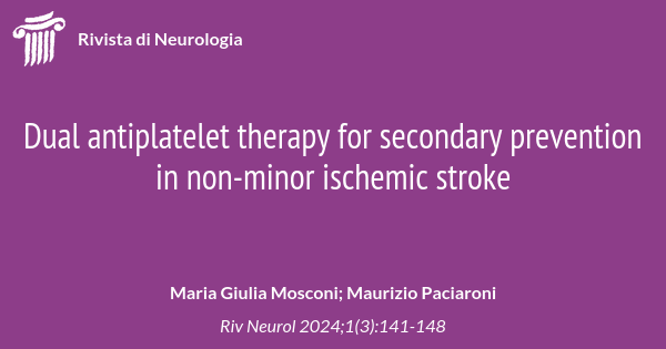 Dual antiplatelet therapy for secondary prevention in non-minor ...